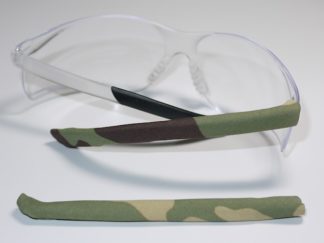 Camouflage Templesox eyewear sleeve temple arm covers for sunglasses or eyeglasses.