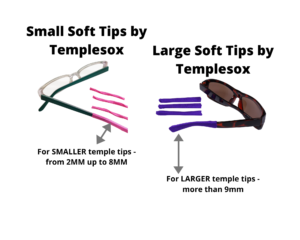 Soft Tip Temple Arm Covers Sizing
